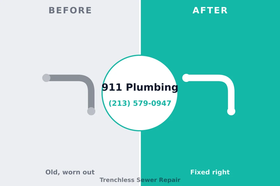 Before and after: plumbing company Corydon, IN